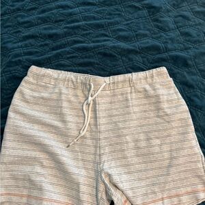 Hem & Thread Striped Athletic Shorts